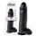 King Cock 12" stor dildo med kugler (30 cm) - sort
