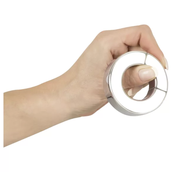 Fetish - Sextreme - tung magnetisk testikelring og strækker (341 g)