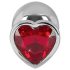 You2Toys - Diamant Anal Plug - Elegant sølv og rød design