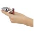 You2Toys - Diamant Anal Plug - Elegant sølv og rød design