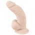 Naturtro dildo med sugekop - lille, hudfarve