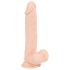 Natur Skin - sugekop dildo, naturtro - medium