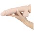 Natur Skin - sugekop dildo, naturtro - medium
