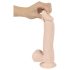 Natur Skin - sugekop dildo, naturtro - medium
