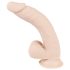 Natur Skin - sugekop dildo, naturtro - medium