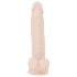 Natur Skin - sugekop dildo, naturtro - medium