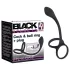 Black Velvets - analdildo med penisring og kuglering - sort