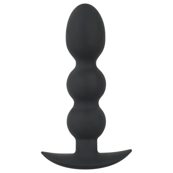 Sort Velours Tung - 145g kugleanalplug (sort)