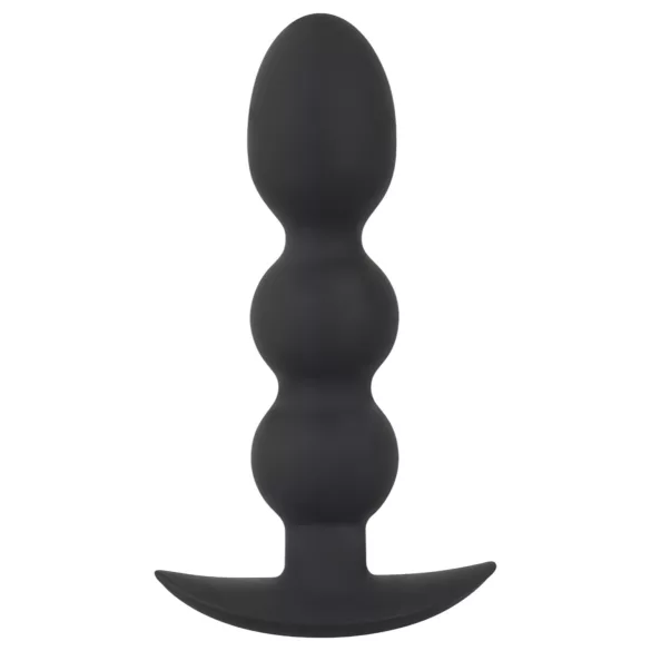 Black Velvets Heavy - kugleformet anal plug på 145 g (sort)