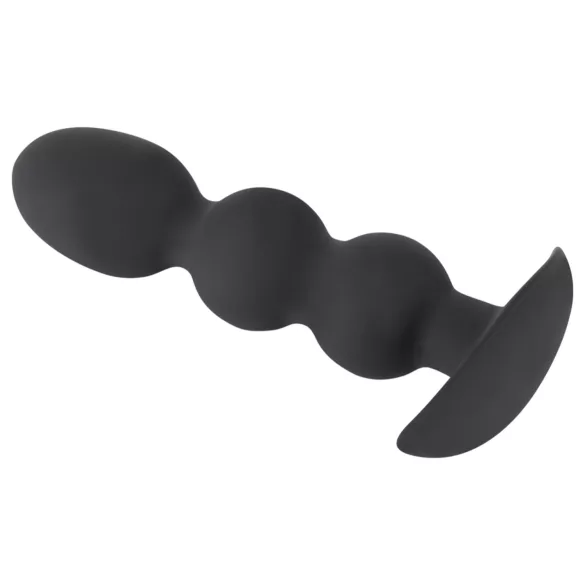 Black Velvets Heavy - kugleformet anal plug på 145 g (sort)