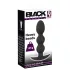 Black Velvets Heavy - kugleformet anal plug på 145 g (sort)