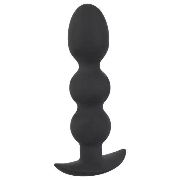 Black Velvets Heavy - kugleformet anal plug på 145 g (sort)