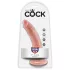 King Cock - dildo - realistisk - 18 cm - hudfarvet