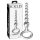 Icicles No. 67 - rund glasdildo (gennemsigtig)