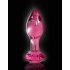 Icicles No. 79 - kegleformet glas anal plug (pink)