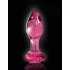 Icicles No. 79 - analplug i glas - konisk - pink