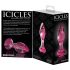 Icicles No. 79 - kegleformet glas anal plug (pink)