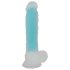 You2Toys Glow in the Dark - sugekops, selvlysende dildo (blå)