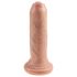 King Cock 6 - naturtro dildo (15 cm) - naturfarvet