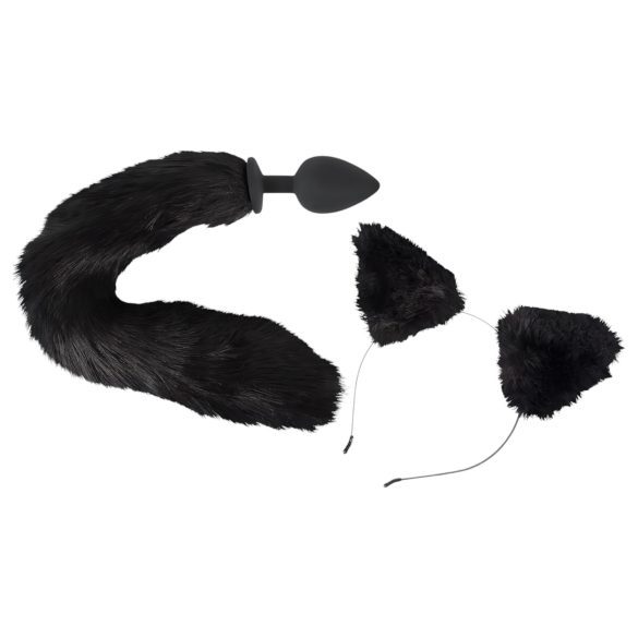 Bad Kitty - Sort katteanalplug sæt