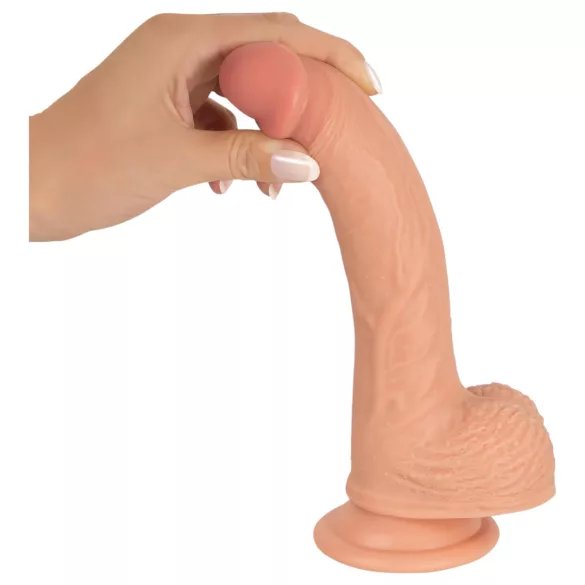 realistixxx - realistisk dildo med sugekop (22 cm, hudfarvet)