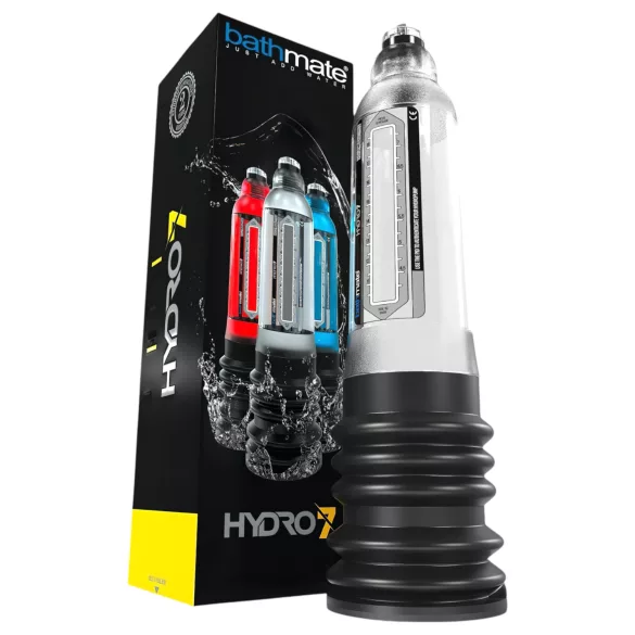 Bathmate Hydro7 - penispumpe med hydraulik - gennemsigtig