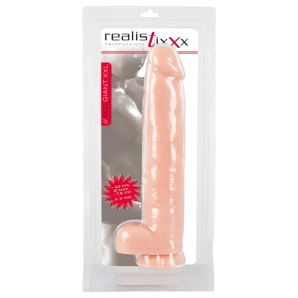 realistixxx Giant 3XL - realistisk dildo (42 cm, naturfarvet)
