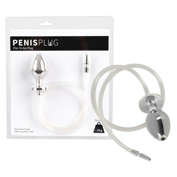 Piss to Ass Plug - hul plug med urinrørsforlænger