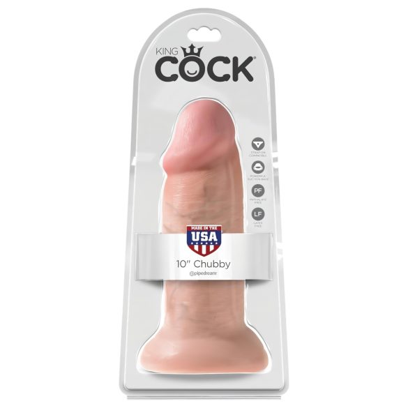 King Cock 10 Dildo (25cm) - Naturlig