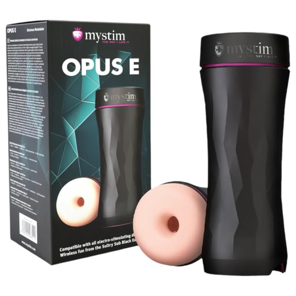 mystim Opus E Donut - elektro onaniprodukt (natur-sort)