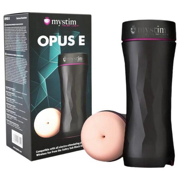 mystim Opus E Anus - elektro onaniprodukt (natur-sort)