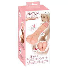 Nature Skin - 2i1 kunstnumse og penishylster - natur
