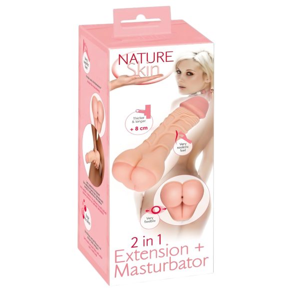 NaturSkin - 2i1 analt nydelse & penishylster (naturlig)