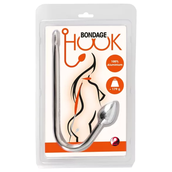 You2Toys - anal krog - aluminium 179g - sølv