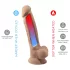 Silexd 7 - dildo med sugekop - realistisk - 17,5cm - naturfarve