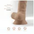 Silexd 7 - dildo med sugekop - realistisk - 17,5cm - naturfarve