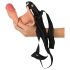 Realistixxx Strap-on - hul dildo med hulrum (naturlig)