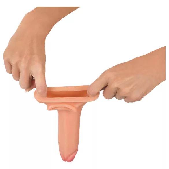 Realistixxx - penisforlænger med ring - 19cm - natur