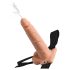 Fetish Strap-On 7,5 - Fastgørligt, ejakulerende dildo (naturlig)