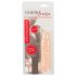 Realistixxx - penis sleeve med vibratorring - 16cm (natur)