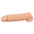Realistixxx - penis sleeve med vibratorring - 16cm (natur)