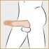 Realistixxx - penis sleeve med vibratorring - 16cm (natur)
