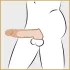 Realistixxx - penismanchet med kuglering - 16cm - natur