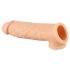 Realistixxx - penis sleeve med vibratorring - 16cm (natur)