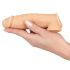 Realistixxx - penis sleeve med vibratorring - 16cm (natur)