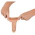 Realistixxx - penis sleeve med vibratorring - 16cm (natur)