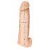 Realistixxx - penis sleeve med vibratorring - 16cm (natur)