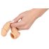 Realistixxx - penis sleeve med vibratorring - 16cm (natur)