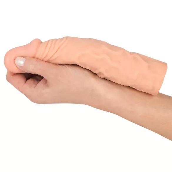 Nature Skin - forlængende og fortykkende penishylster (19,5 cm)