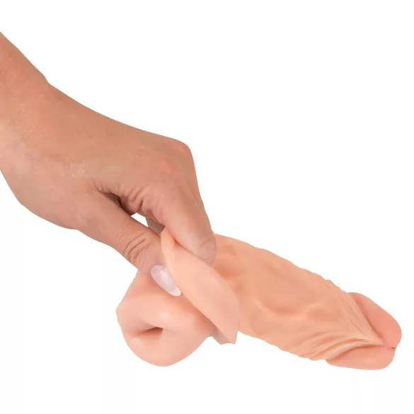 Nature Skin - forlængende og fortykkende penishylster (19,5 cm)